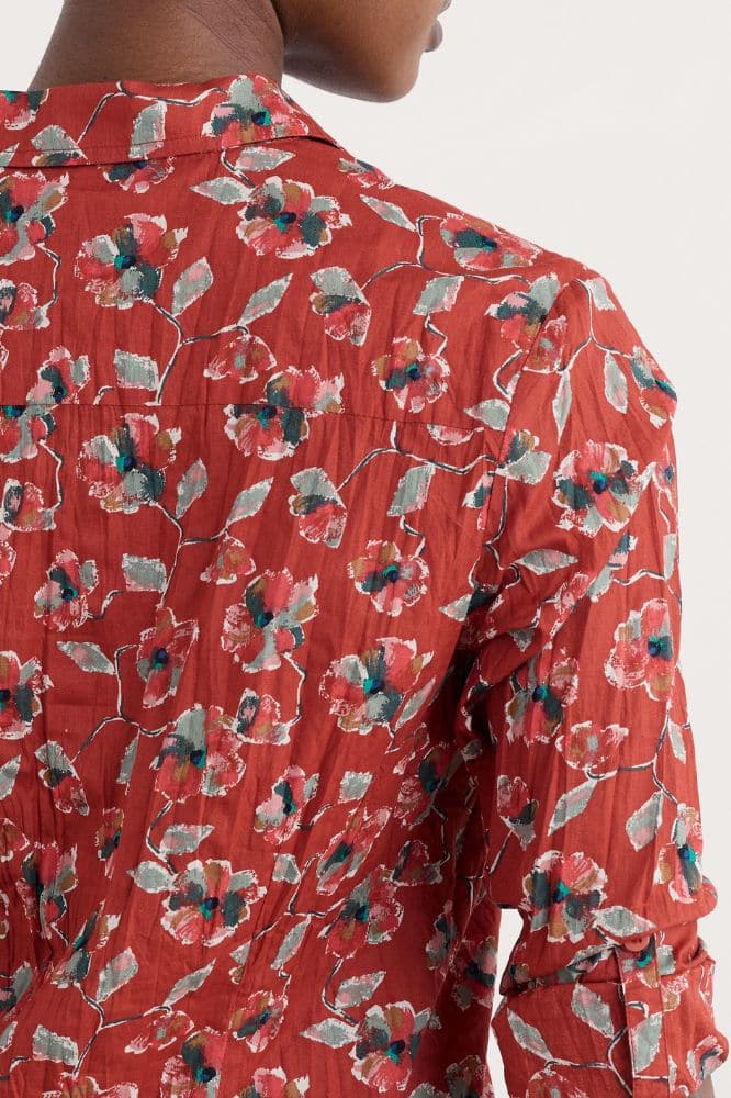 Seasalt Cornwall Larissa Shirt Artist Camellia Red Sail - La Vie en Rose Damesmode (1)