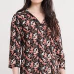 Seasalt Cornwall Wavecrest Jersey Shirt (GOTS) Swooping Birds Onyx - La Vie en Rose Damesmode
