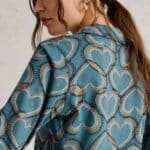 White Stuff Annie Jersey Shirt Blue Print - La Vie en Rose Damesmode