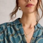 White Stuff Annie Jersey Shirt Blue Print - La Vie en Rose Damesmode