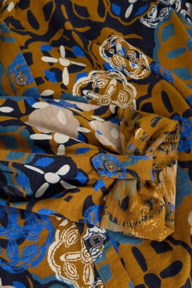 White Stuff Annie Jersey Shirt Chartreuse Multi - 2- La Vie en Rose Damesmode