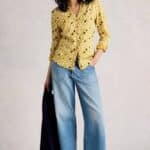 White Stuff Annie Jersey Shirt Chartreuse Multi - La Vie en Rose Damesmode