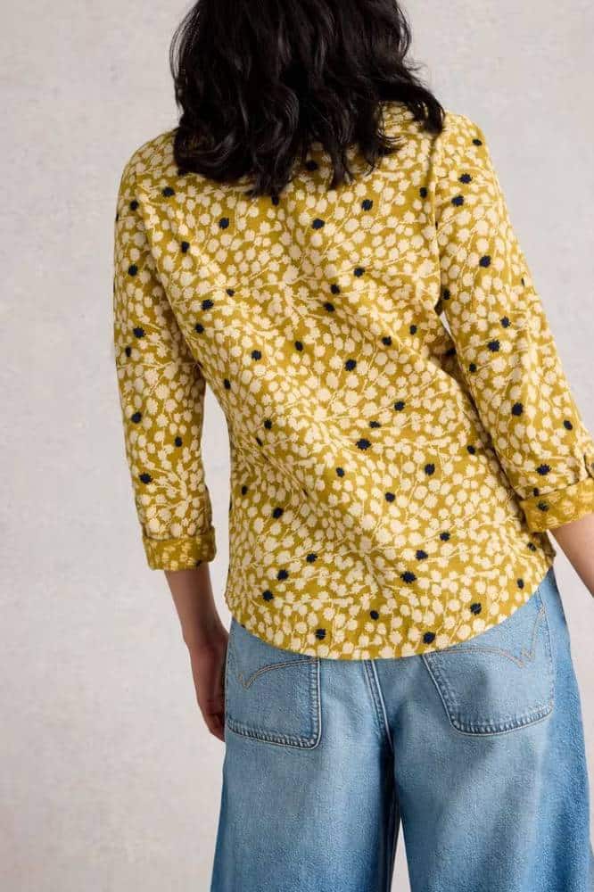 White Stuff Annie Jersey Shirt Chartreuse Multi - La Vie en Rose Damesmode