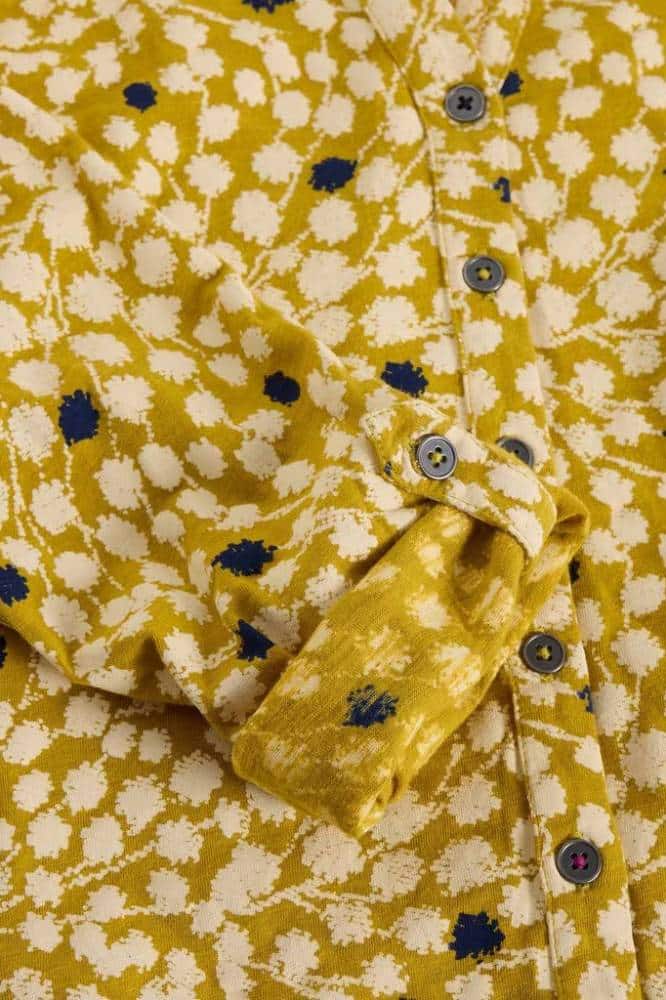 White Stuff Annie Jersey Shirt Chartreuse Multi - La Vie en Rose Damesmode