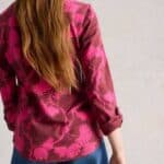 White Stuff Annie Jersey Shirt Plum Print - La Vie en Rose Damesmode
