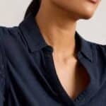 White Stuff Annie Printed Sparkle Shirt Navy Print - La Vie en Rose Damesmode