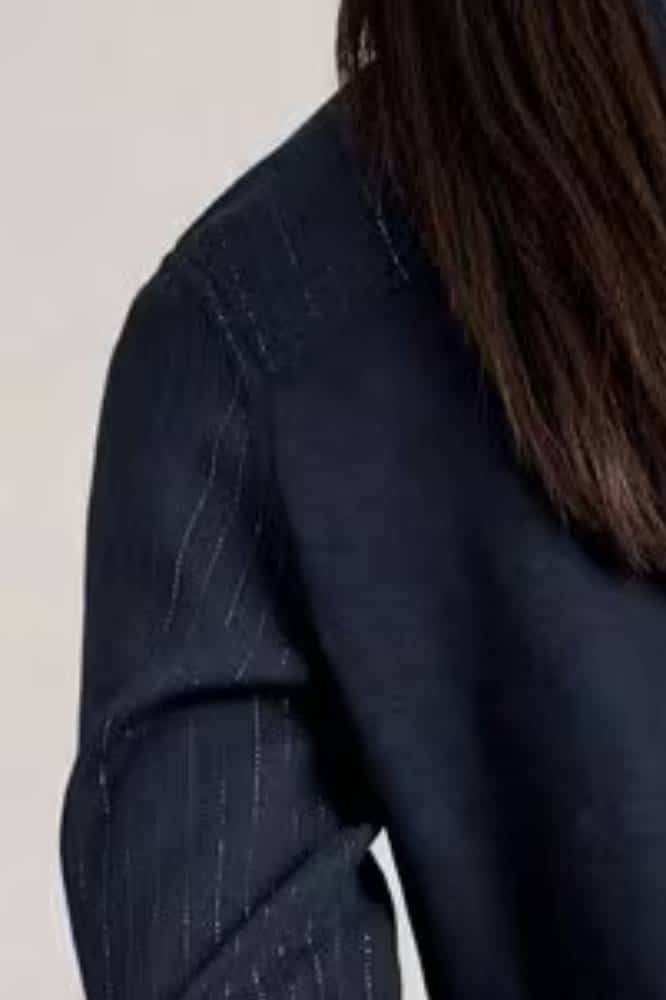 White Stuff Annie Printed Sparkle Shirt Navy Print - La Vie en Rose Damesmode