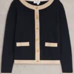 White Stuff Charlotte Cardi Black Multi - La Vie en Rose Damesmode