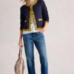 White Stuff Charlotte Cardi Dark Navy - La Vie en Rose Damesmode