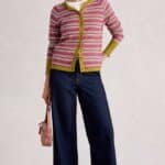 White Stuff Lulu Pattern Cardi Pink Multi - La Vie en Rose Damesmode