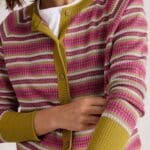 White Stuff Lulu Pattern Cardi Pink Multi - La Vie en Rose Damesmode
