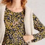 White Stuff Madeline Jersey Dress Chartreuse Multi - La Vie en Rose Damesmode