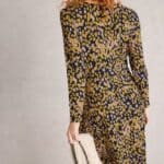 White Stuff Madeline Jersey Dress Chartreuse Multi - La Vie en Rose Damesmode