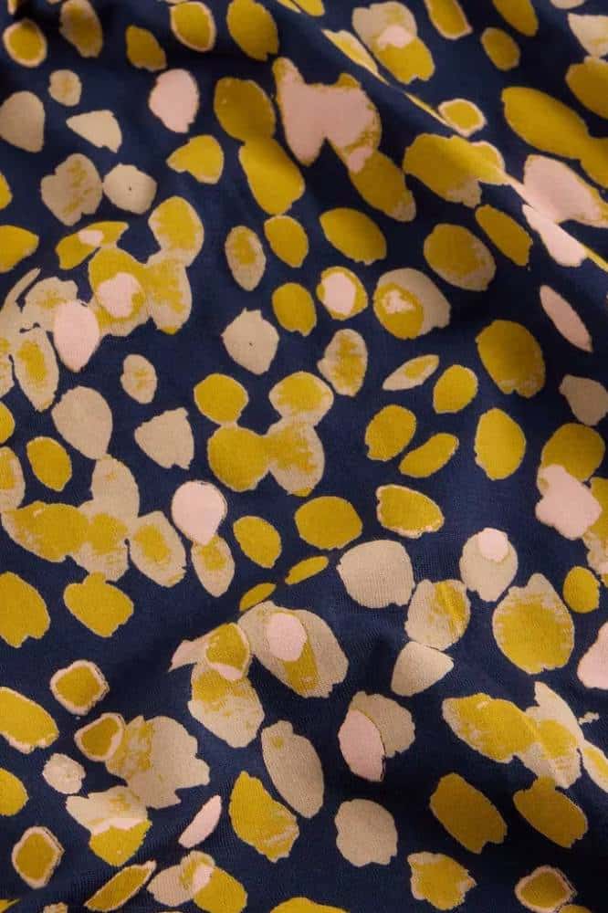 White Stuff Madeline Jersey Dress Chartreuse Multi - La Vie en Rose Damesmode