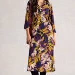 White Stuff Rua Jersey Shirt Dress Navy Multi - La Vie en Rose Damesmode