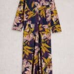 White Stuff Rua Jersey Shirt Dress Navy Multi - La Vie en Rose Damesmode