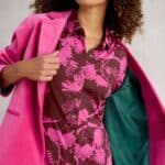 White Stuff Rua Jersey Shirt Dress Pink Print- La Vie en Rose Damesmode