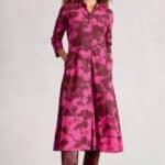 White Stuff Rua Jersey Shirt Dress Pink Print- La Vie en Rose Damesmode