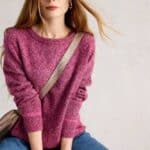White Stuff Talia Nep Jumper Dark Plum - La Vie en Rose Damesmode