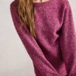White Stuff Talia Nep Jumper Dark Plum - La Vie en Rose Damesmode