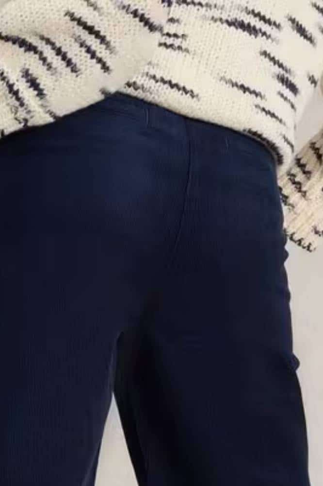 White Stuff Twister Cord Trousers Dark Navy - La Vie en Rose Damesmode