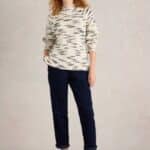 White Stuff Twister Cord Trousers Dark Navy - La Vie en Rose Damesmode
