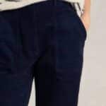 White Stuff Twister Cord Trousers Dark Navy - La Vie en Rose Damesmode