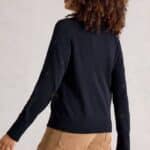 White Stuff Lulu Embroidered Cardi Navy Multi - La Vie en Rose Damesmode