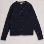 White Stuff Lulu Embroidered Cardi Navy Multi - La Vie en Rose Damesmode