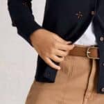 White Stuff Lulu Embroidered Cardi Navy Multi - La Vie en Rose Damesmode